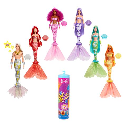 glitter hair barbie doll|barbie color reveal mermaid doll.